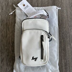 Lug Pitter Patter Matte Luxe VL Crossbody Bag- White